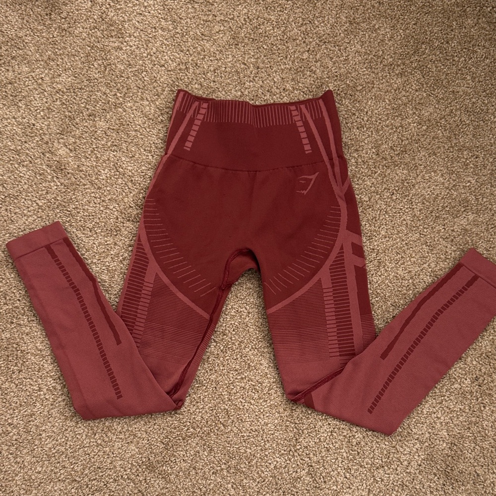 Gymshark red leggings.